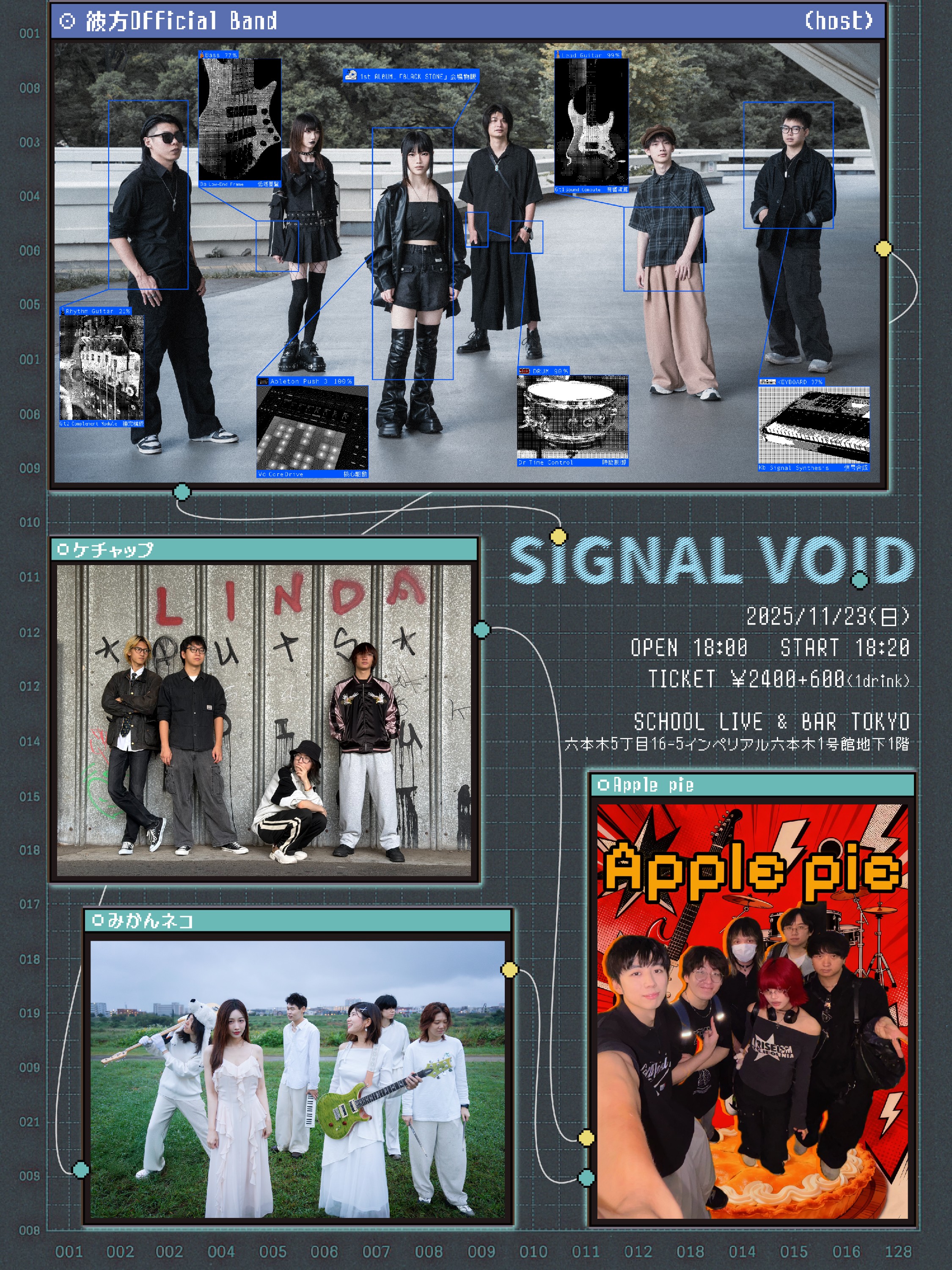 彼方Official Band（主催）/ケチャップ/Apple pie /みかんネコ